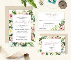 Tropical Wedding Invitation Tropical Leaves Beach Wedding Invitation Tropical Flowe Tropical Wedding Invitations Beach Wedding Invitations Floral Invitation