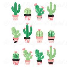 Cute Cactus Clipart Potted Clip Art Desert Cactus Printable Images Cacti Graphics Set Cactus Clipart Cactus Printable Cactus Art