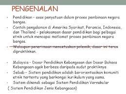 Bahasa kebangsaan sebagai bahasa pengantar utama. Bab 8 Pemerkasaan Pendidikan Ke Arah Kesepaduan Sosial