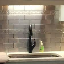 Accent Diamond Stainless Steel Subway Tile