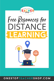 Free Digital Resources For Distance Learning One Stop Teacher Shop In 2020 Online Teaching Resources Distance Learning One Stop Teacher Shop