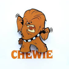 3d Light Fx 3d Chewie Mini Deco 2 Light Night Light Star Wars Chewbacca Star Wars Drawings Star Wars Silhouette