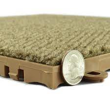 Designed with air gap technology, dricore ® subfloor raises finished floors off the concrete, to not only help protect against moisture, but to also help insulate and cushion against the cold, hard concrete. Basement Modular Carpet Tiles With A Raised Lock Together Base