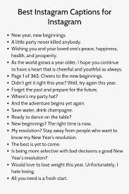 Best New Year Instagram Captions For Instagram New Year Captions New Years Instagram Captions Good Instagram Captions