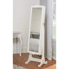 Langria lockable full length mirror jewelry cabinet. Ornate Jewellery Cabinet Mirror