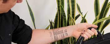 Tattoo by my best @sashatattooing #love_my_back#nora_ink. This Electronic Ink Tattoo Is The Apple Watch Killer