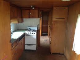 The front windows are not in place but they are there with new gaskets. 1955 Spartan Imperial Mansion Kitchen