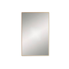 Made of high quality silvered mirror, this simple and functional mirror provides maximum clarity. Docklands Rectangular Mirror 50x80cm Brushed Brass B375554 Bathroom Origins