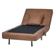 Buy brown leather barrel back club chair: Vista Faux Leather Convertible Chair Bed Nutmeg Walmart Com Walmart Com