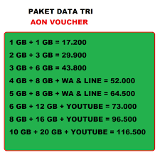 Maybe you would like to learn more about one of these? Three Kuota Data Paket Internet Voucher Tri Aon Murah Shopee Indonesia