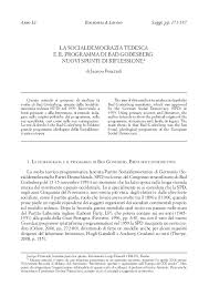 Anche quest'anno abbiamo fatto il massimo per avere la migliore qualità possibile. Pdf La Socialdemocrazia Tedesca E Il Programma Di Bad Godesberg Nuovi Spunti Di Riflessione Jacopo Perazzoli Academia Edu