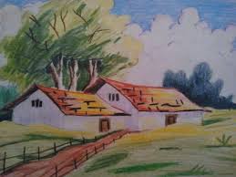 Drawn Scenery Class 3 Free Clipart On Dumielauxepices Net Drawings Pencil Drawings Ganesha Painting