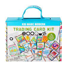You can make one to keep at home or to take while traveling or to use while at school. Kid Made Modern Trading Card Kit Staples Ca