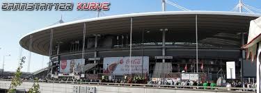 La menace de ceferin pour les coupes d'europe. Saint Etienne Stade Rennes 20 04 2013 Cannstatter Kurve