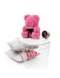 Our new super cute and scented rose teddy bear will be sure to wow that special someone and earn you all the brownie points! Pink Rose Teddy Bear 40 Cm 16 Inch Oni Teddyway