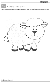Sheep Trace Line Worksheet Crafts And Worksheets For Preschool Toddler And Kindergarten Preschool Worksheets Farm Theme Preschool Preschool