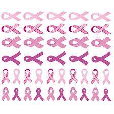 White breast cancer ribbon tattoo with pink outline. 40 Pink Ribbon Temporary Tattoos Breast Cancer Awareness Tattoo Walmart Canada