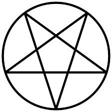Inverted Pentagram Circumscribed Pentagram Design Inverted Pentagram Magic Symbols