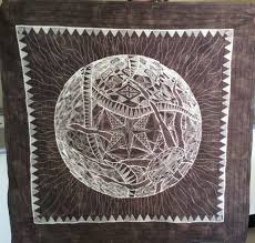 Whole Earth Quilt This Was Made In A Class Having To Purchase The Designs Took A Real Long Time To Put Together Freshembr Earth Quilt Quilts Embroidery