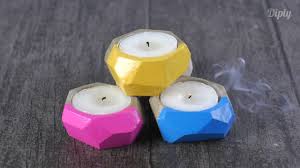 Perfect decor for your holiday party. Diy Clay Candle Holder Crafty Youtube