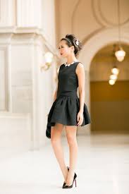 Little Black Dress Flare Dress Modern Pearls With Images Little Black Dress Fashion Black Dress