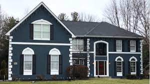 Brilliant Blue Stucco Exterior Painting Project Before After