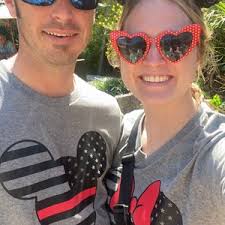 Minnie and Mickey Fire Fighter Shirts Disney Couples Matching Shirt Red  Line Flag Red Stripe