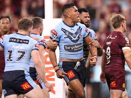 He primarily plays at fullback, wing and centre. State Of Origin Nsw Blues Jerseys Latrell Mitchell Queensland Maroons Game 2 Cairns Post
