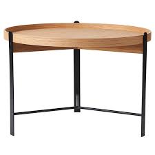 Separate shelf for magazines, etc. Warm Nordic Compose Coffee Table 70 Cm White Oiled Oak Black Finnish Design Shop