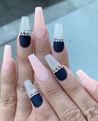 Salons might not be as full as usual, but the good news is that instagram is brimming with ideas. 47 Beautiful Nail Art Designs Ideas Navy Blue And Pink Nails