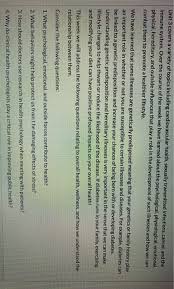 The following is a list of some possible roles of a health and safety committee. Solved Unit 3 Covers A Variety Of Topics Including Cardio Chegg Com