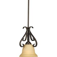Kitchen islands for small kitchens. Progress Lighting Torino 1 Light Forged Bronze Kitchen Island Mini Pendant With Tea Stained Glass P5153 77 The Home Depot