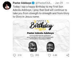 Though shaken, our anchor remains jesus christ in whom we have the assurance that we will one day meet in a place where. Adeolu Adeboye Birthday Pastor Adeboye Wife Celebrate First Son Photo Religion Nigeria