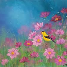 This oil painting is one of a kind and once sold will. Easy Flower Field Acrylic Painting Novocom Top