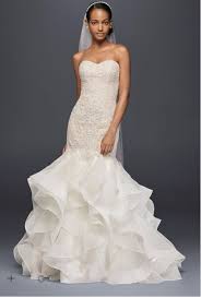 Oleg Cassini Dress Scroll Lace Trumpet David S Bridal Romantic Cwg769 Davids Bridal Wedding Dresses Trumpet Wedding Dress Lace Bridal Wedding Dresses