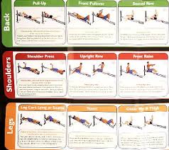 total gym wall chart with 35 exercises qvc com