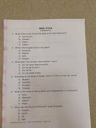 Please, try to prove me wrong i dare you. Care Nursing And Rehabilitation Today We Challenged Ourselves With Bible Trivia The Group Did Excellent And Some Questions Had Us Pulling Out Our Bibles Just To Check The Answers Good Christian