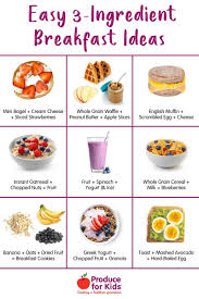 Certain foods can increase the likelihood of heart disease, while others can decrease the risk. Easy 3 Ingredient Breakfast Ideas Produce For Kids Easy Breakfast Smoothies Oatmeal With Fruit Breakfast