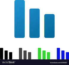 Bar Chart Decrease Flat Gradient Icon
