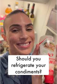 Lazy Susan Condiments in Fridge