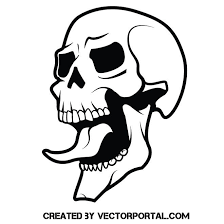 Skull With Long Tongue Skull Stencil Skull Artwork Skull Tattoo Design