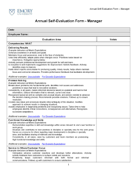 50 Self Evaluation Examples Forms Questions á… Templatelab