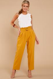 Chic Goldenrod Pants Straight Leg Pants Pants 42 00 Red Dress Boutique Stylish Outfits Outfits Bridal Shower Outfit