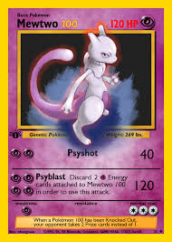All you have to do is make picture, and add in the text using the fonts. Mewtwo 100 Custom Pokemon Card By Iamthedaveo On Deviantart