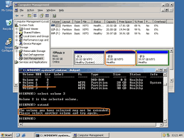 Diskpart Extend Partition Windows 2003 Server