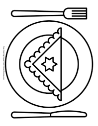 Download and print free plate coloring pages to keep little hands occupied at home; Hanukkah Dinner Plate Coloring Page Free Printable Pdf From Primarygames