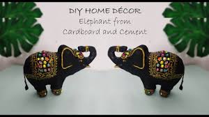 Check out our elephant home decor selection for the very best in unique or custom, handmade magical, meaningful items you can't find anywhere else. Elephant Home Decor How To Make Elephant With Cement Cardboard Craft Youtube