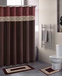 Home Dynamix Designer Bath Shower Curtain And Bath Rug Set Db15d 246 Diamond Rust Bathroom Curtain Set Bathroom Shower Curtain Sets Bathroom Shower Curtains