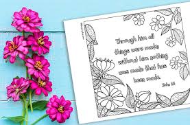 Plus the explanations in the coloring book were brief but accurate and the major parts were all clearly labled. Through Him All Things Were Made Printable John 1 3 Ministryark