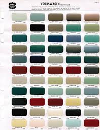 1968 Acme Vw Paint Color Chips Volkswagen Beetle Vintage